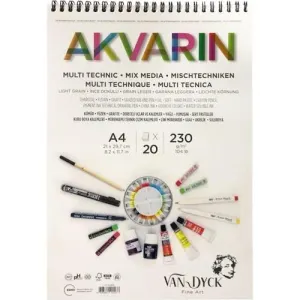 VAN DYCK AKVARİN A4 ÜST SPRL 20 YP Mixmedia Defter