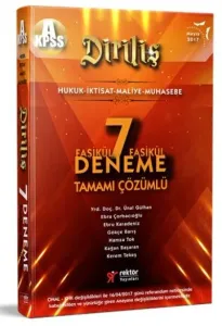 Rektör KPSS A Grubu Diriliş Tamamı Çözümlü 7 Fasikül Deneme