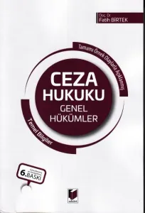 Ceza Hukuku Genel Hükümler Temel Bilgiler