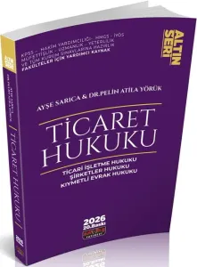 Savaş Yayınları 2026 Ticaret Hukuku Altın Seri