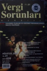 Vergi Sorunları Dergisi 2008/31