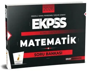 Pelikan Yayınları 2026 EKPSS Matematik Konu Özetli Soru Bankası