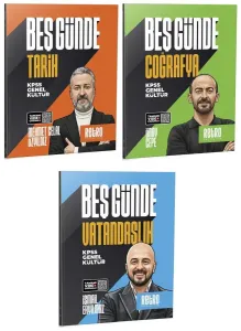 Retro Yayıncılık 2026 KPSS Tarih Coğrafya Vatandaşlık Beş Günde Kamp Kitabı 3'lü Set
