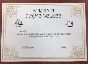 Kurana Geçme Belgesi