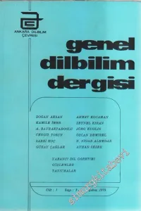 Genel Dilbilim Dergisi - Sayı 3-4  Cilt 1    Şubat