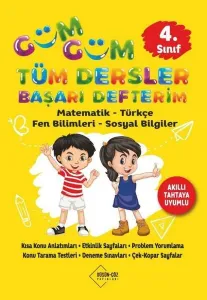 Düşün-Çöz Yayınları 4. Sınıf Güm Güm Tüm Dersler Başarı Defterim ;Matematik-Türkçe-Fen Bilimleri-Sosyal Bilgiler