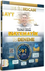Benim Hocam Yayınları 2024 AYT Matematik Yapay Zeka 10 Deneme Video Çözümlü