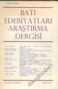 Batı Edebiyatları Araştırma Dergisi - Altı Aylık Dergi - Sayı: 1    1  Bahar
