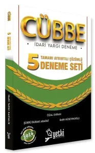 Yetki Yayınları 2026 İdari Hakimlik CÜBBE 5 Deneme Çözümlü