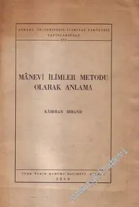 Manevi İlimler Metodu Olarak Anlama -        1960