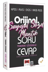 Yargı Yayınları KPSS ALES DGS MEB-AGS Orijinal Sayısal-Sözel Mantık Tamamı Çözümlü Soru Cevap Kitabı