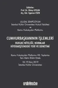 Cumhurbaşkanının İşlemleri