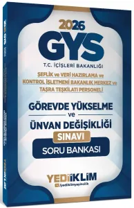 Yediiklim Yayınları 2026 GYS T.C. İçişleri Bakanlığı Görevde Yükselme ve Ünvan Değişikliği Sınavı Soru Bankası