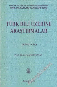 Türk Dili Üzerine Araştırmalar Cilt 2 -        2005