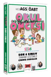 Yargı Yayınları 2026 ÖABT MEB-AGS Okul Öncesi Öğretmenliği Son 6 Sınav Çıkmış Sorular