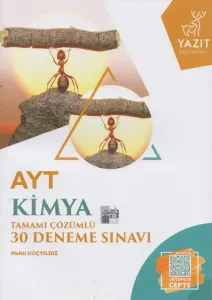 Yazıt Yayınları AYT Kimya Tamamı Çözümlü 30 Deneme Sınavı