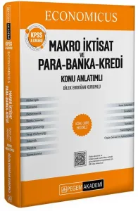 Pegem Yayınları 2026 KPSS A Grubu Economicus Makro İktisat ve Para Banka Kredi Konu Anlatımlı