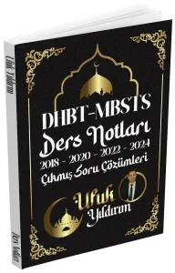 Ufuk Yıldırım 2025 DHBT MBSTS Ders Notları ve Çıkmış Sorular Çözümlü