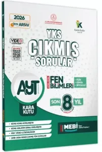 Karakutu Yayınları 2026 AYT Fen (Fizik-Kimya-Biyoloji) Karakutu ÖSYM Çıkmış Sorular Çözümlü Konu Konu Son 8 Yıl