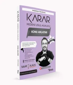 KARAR Medeni Usûl Hukuku Konu Anlatımı Kitabı