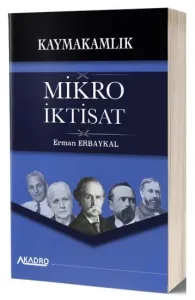 A Kadro Yayınları Kaymakamlık Mikro İktisat Konu Anlatımlı