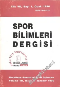 Spor Bilimleri Dergisi - Cilt: 7, Sayı: 1, Ocak 1996