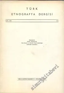 Türk Etnografya Dergisi - Sayı: 13