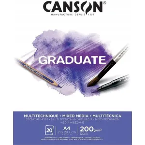 CANSON GRADUATE 20S A4 200G Mix Media Defteri