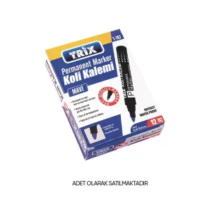 TRİX PERMANENT KOLİ KALEMİ Mavi