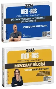 Hoca Kafası Yayınları 2026 MEB-AGS Eğitimin Temelleri ve Türk Milli Eğitim Sistemi ve Mevzuat Bilgisi Video Ders Notları 2'li Set