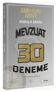CBA Yayınları 2026 MEB-AGS Mevzuat 30 Deneme Çözümlü Pusula Serisi