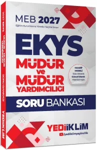 Yediiklim Yayınları 2027 MEB EKYS Müdür ve Müdür Yardımcılığı Soru Bankası