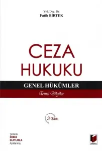 Ceza Hukuku Genel Hükümler