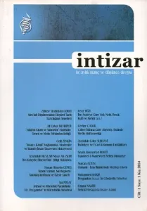 İntizar Üç Aylık İnanç ve Düşünce Dergisi Cilt:1 Sayı: 1 Kış: 2014