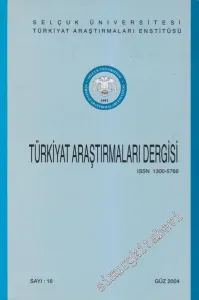 Türkiyat Araştırmaları Dergisi - 16      Güz