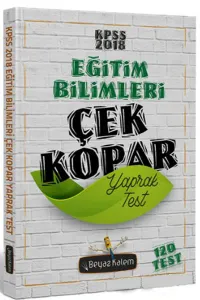 Beyaz Kalem KPSS Eğitim Bilimleri Çek Kopar Yaprak Test 2018