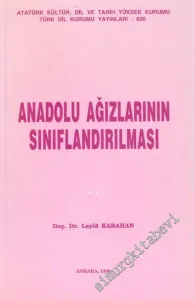Anadolu Ağızlarının Sınıflandırılması -        1996