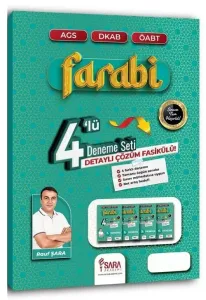 Şara Akademi ÖABT MEB-AGS Din Kültürü ve Ahlak Bilgisi Farabi 4 Deneme Çözümlü