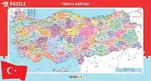 Blue Focus Türkiye Haritası ( Büyük Boy ) - Puzzle