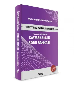 Kaymakamlık Soru Bankası Türkiye'de Mahalli İdareler
