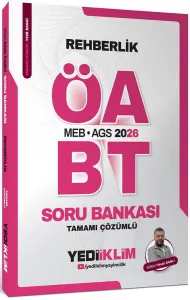 Yediiklim Yayınları 2026 MEB AGS ÖABT Rehberlik Tamamı Çözümlü Soru Bankası