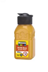 NOVA COLOR AKRİLİK BOYA ŞİŞE GÜNEŞ SARISI 100 CC
