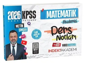 İndeks Akademi 2026 KPSS Matematik Akademisi Video Ders Notları