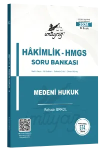 İMTİYAZ 2026 HMGS Hakimlik Medeni Hukuk Soru Bankası