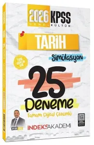 İndeks Akademi 2026 KPSS Tarih Simülasyon 25 Deneme Çözümlü