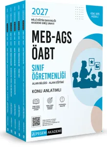 Pegem Yayınları 2027 MEB AGS ÖABT Sınıf Öğretmenliği Alan Bilgisi - Alan Eğitimi Konu Anlatımlı Set (5 Kitap)