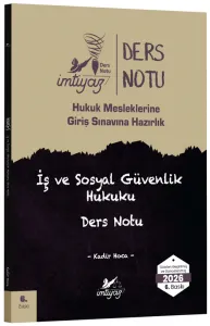 İmtiyaz 2026 HMGS İş ve Sosyal Güvenlik Hukuku Ders Notu