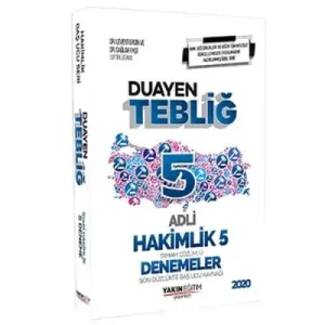 Tebliğ Adli Hakimlik 5 Denemeler
