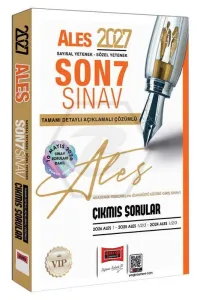 Yargı ALES Sayısal Sözel Yetenek Son 7 Sınav Tamamı Çözümlü Çıkmış Sorular 2027