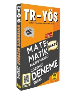 Tasarı Yayınları 2025 TR YÖS Matematik 40X10 Çözümlü Deneme